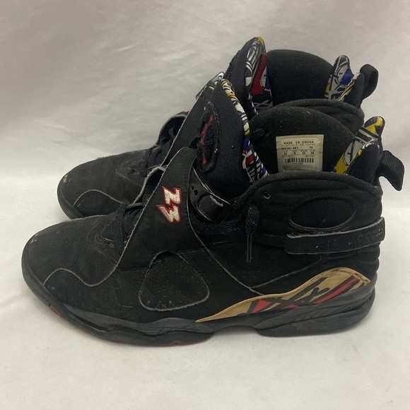 Nike Air Jordan Retro Playoff 8 Black Red Size 10 2007 Release - Picture 7 of 13